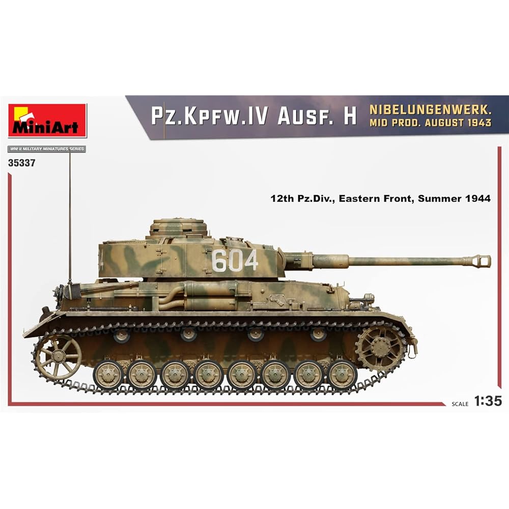 Miniart 1/35 German Army Panzer IV Type H Nibelungen Factory Mid-term Type August 1943 Plastic Model MA35337