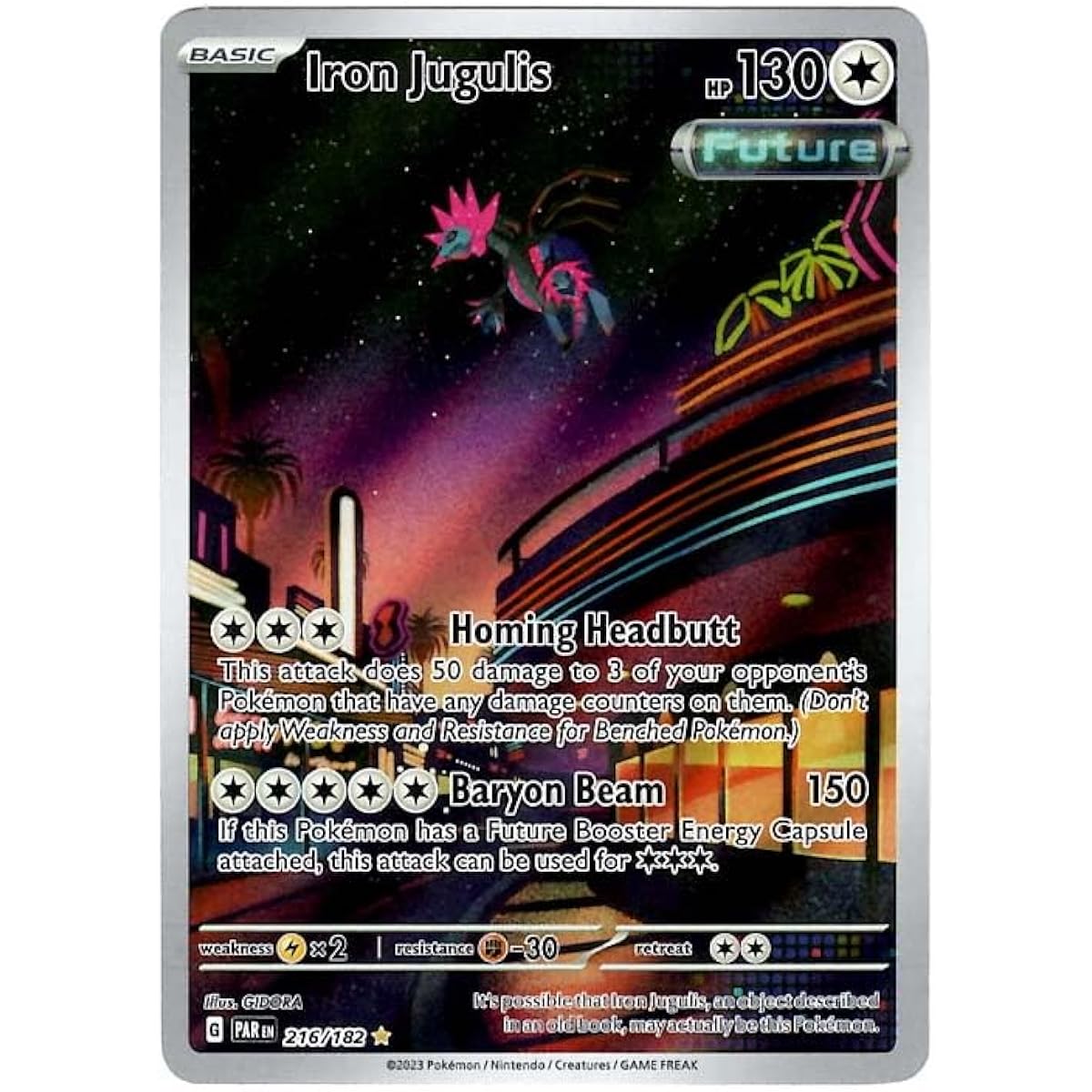 Pokemon Iron-Blooded Orphans 216/182 Paradox Rift Illustrated Rare Single Card