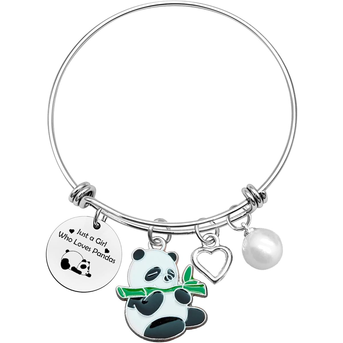 Panda Gifts for Girls, For Girls Who Love Pandas, Bracelets, Animal Panda Bear Jewelry, Panda Themed Gifts, Christmas, Birthday Gifts, Gifts for Panda Lovers, Gifts for Friends and Family