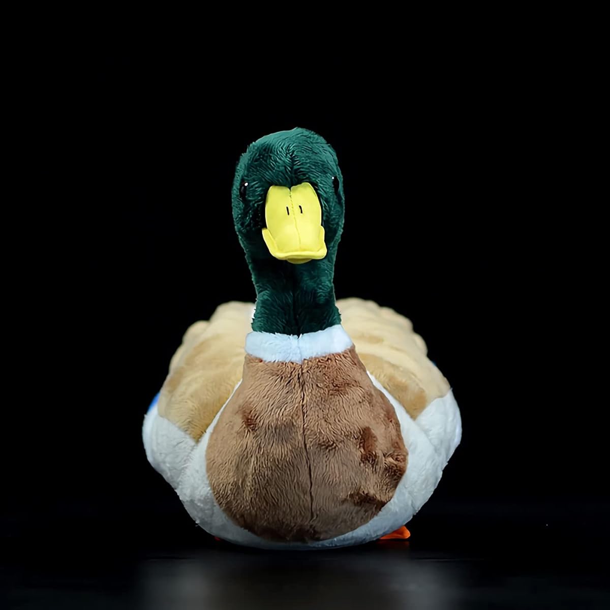 Nohito Kawaii Realistic Mallard Duck Stuffed Animal Lifelike Green Duck Plush Pillow Doll Home Decoration 12.2" Long (Mallard)