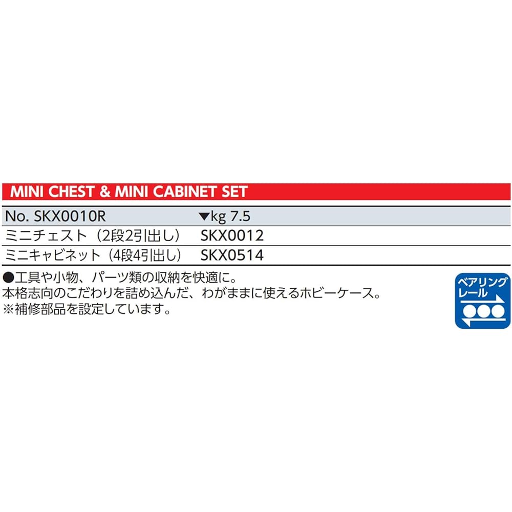 Kyoto Machinery Tools (KTC) Mini Case Set SKX0010R