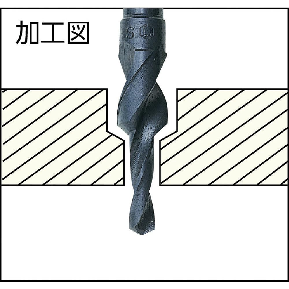 TRUSCO Stepped Drill for Flat Machine Screws M8 TSHMM8