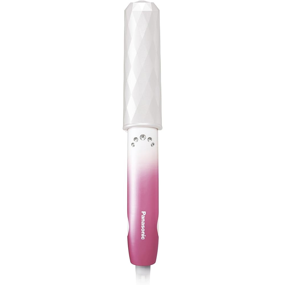 Panasonic Compact Iron for Curling and Straightening, Compatible with Overseas 2Way Pink EH-HV14-P