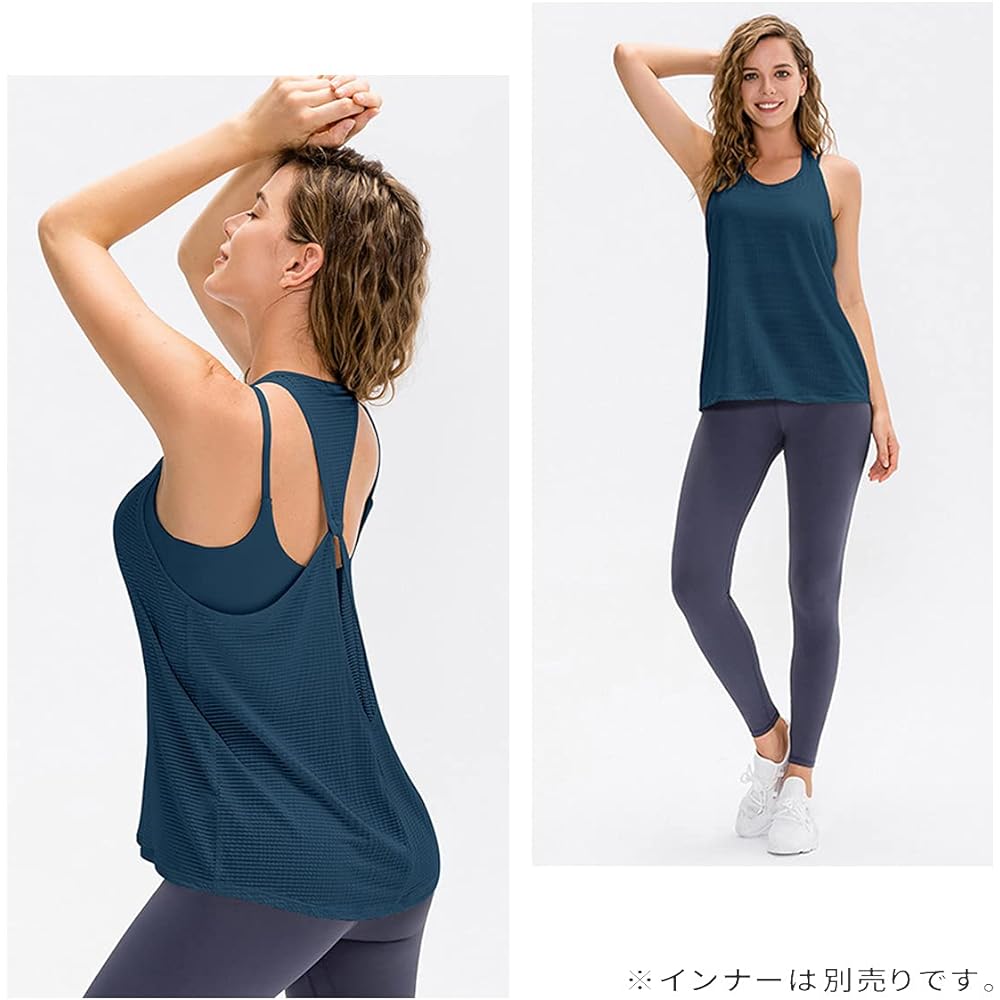 [VeroMan] Yoga Wear Tank Top Women's Body Covering Tops Fitness ppi-ttb6