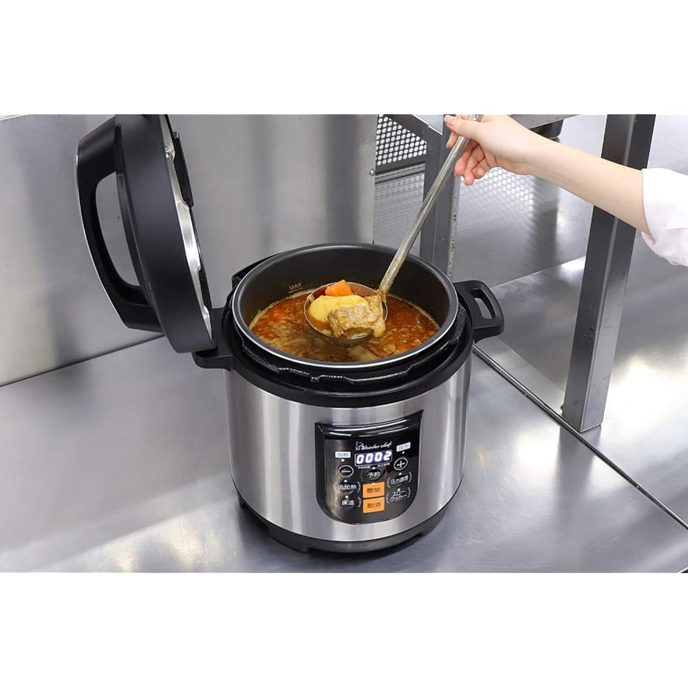 Wonder Chef Household Microcomputer Electric Pressure Cooker Raku Pump Port 8L OEDF80 Silver