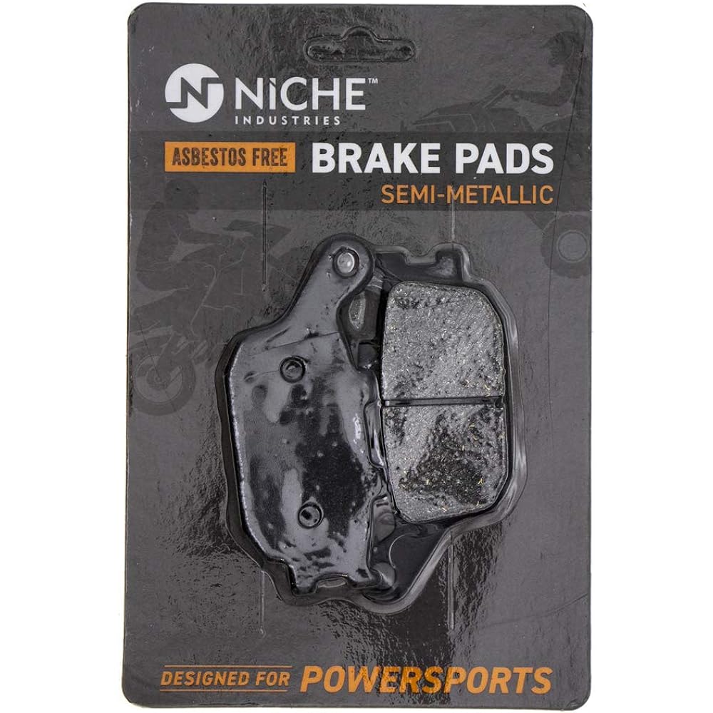NICHE Brake Pad Set Yamaha YZF R6S FZ07 FZ09 FZ1 MT-10 5SL-25805-00 5VX-25806-00 Front Rear Semi-Metallic