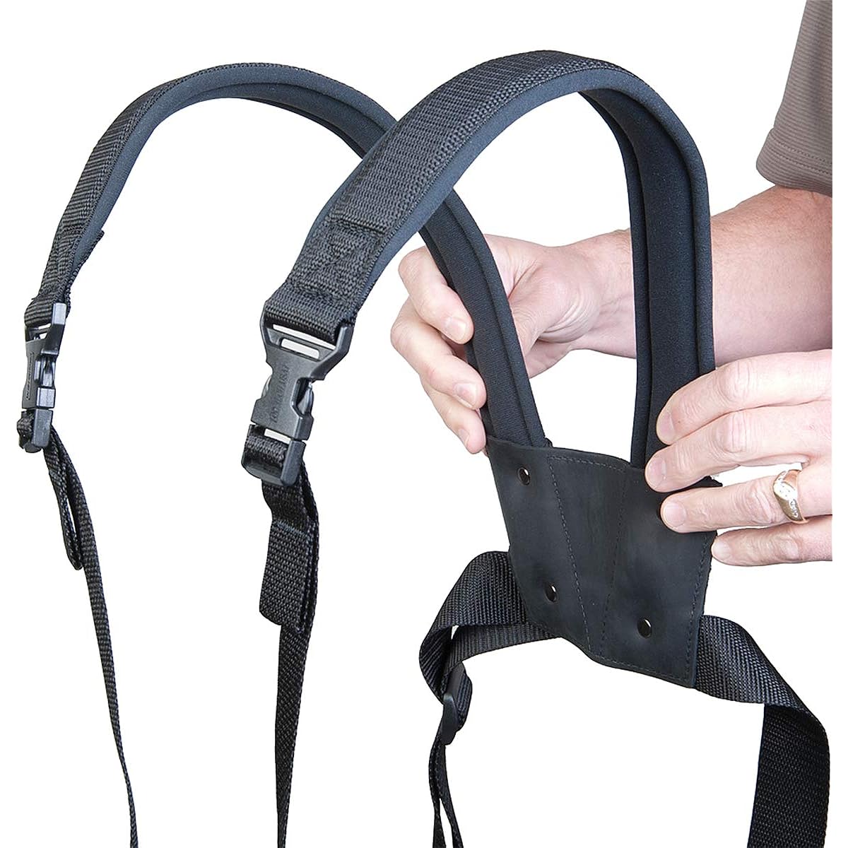 Neotech Practice Harness Straps, Regular Size, Snap Hook, Color: Black