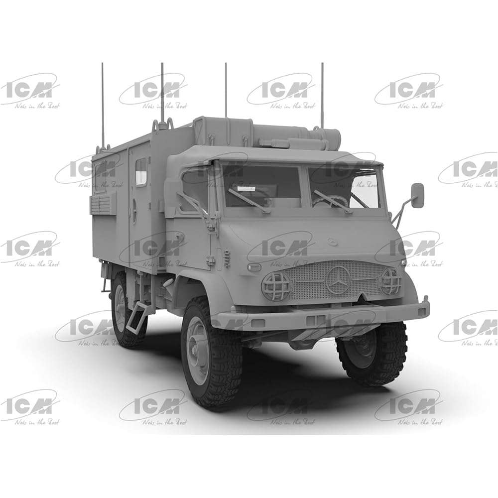 ICM 1/35 German Unimog S 404 Radio Truck Plastic Model 35137