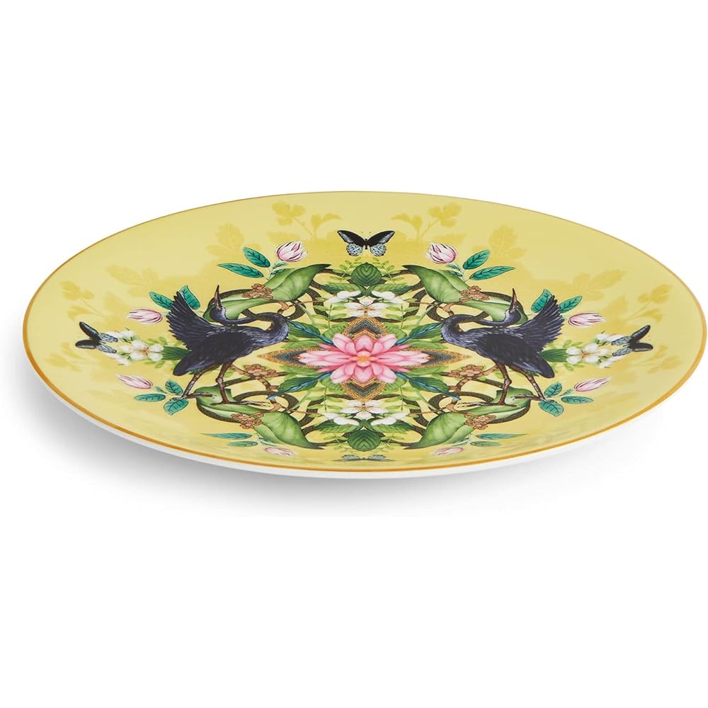 [Regular Imported Product] Wedgwood Wanderlust Water Lily Plate Dish 20cm Yellow 1061856