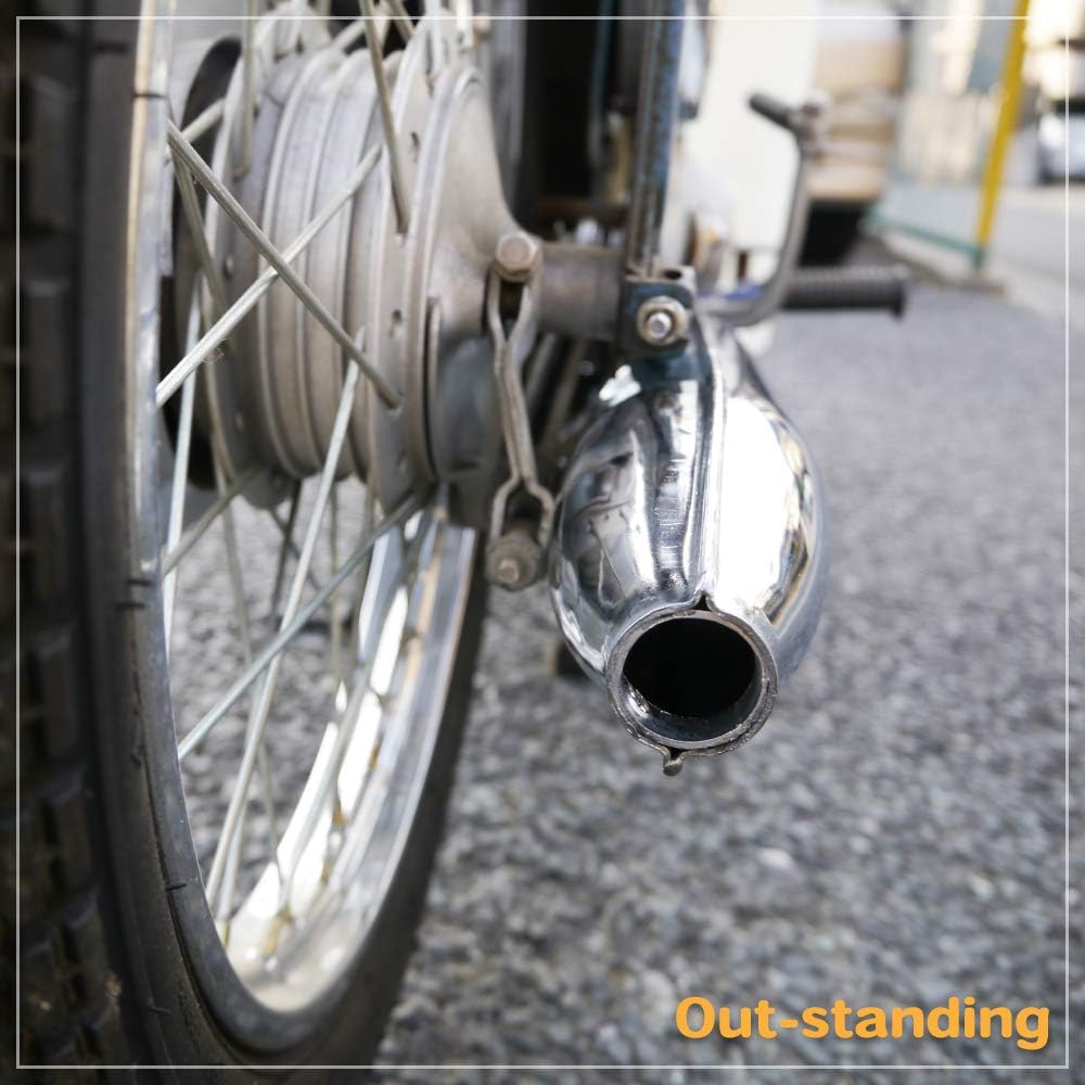 Honda Super Cub Monaca Muffler (Cannot be used for injection vehicles!) C50 C70 C90 Deluxe Standard Custom with Silencer Outstanding Steam Monaca Muffler AA01 HA02