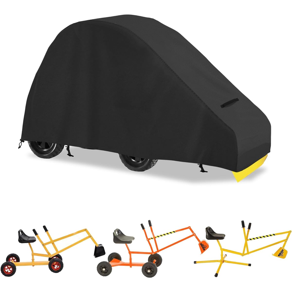 okcool Sand Digger Shovel Cover Waterproof Children's Outdoor Sandbox Toy Digger Cover Black