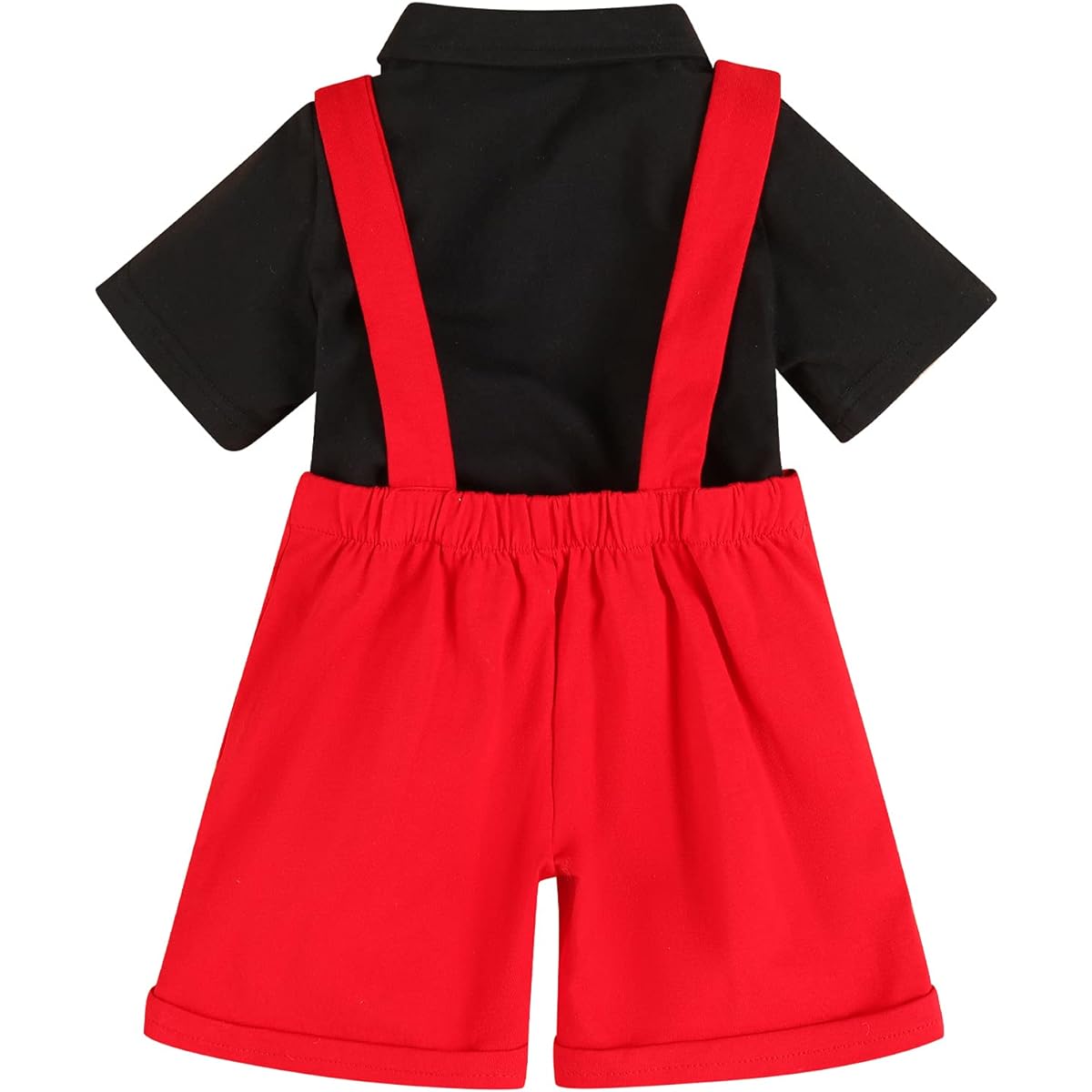 Baby Boy Halloween Christmas Costume Gentleman Bow Tie Romper Suspenders Shorts Mouse Ears Headband Birthday Outfit Set