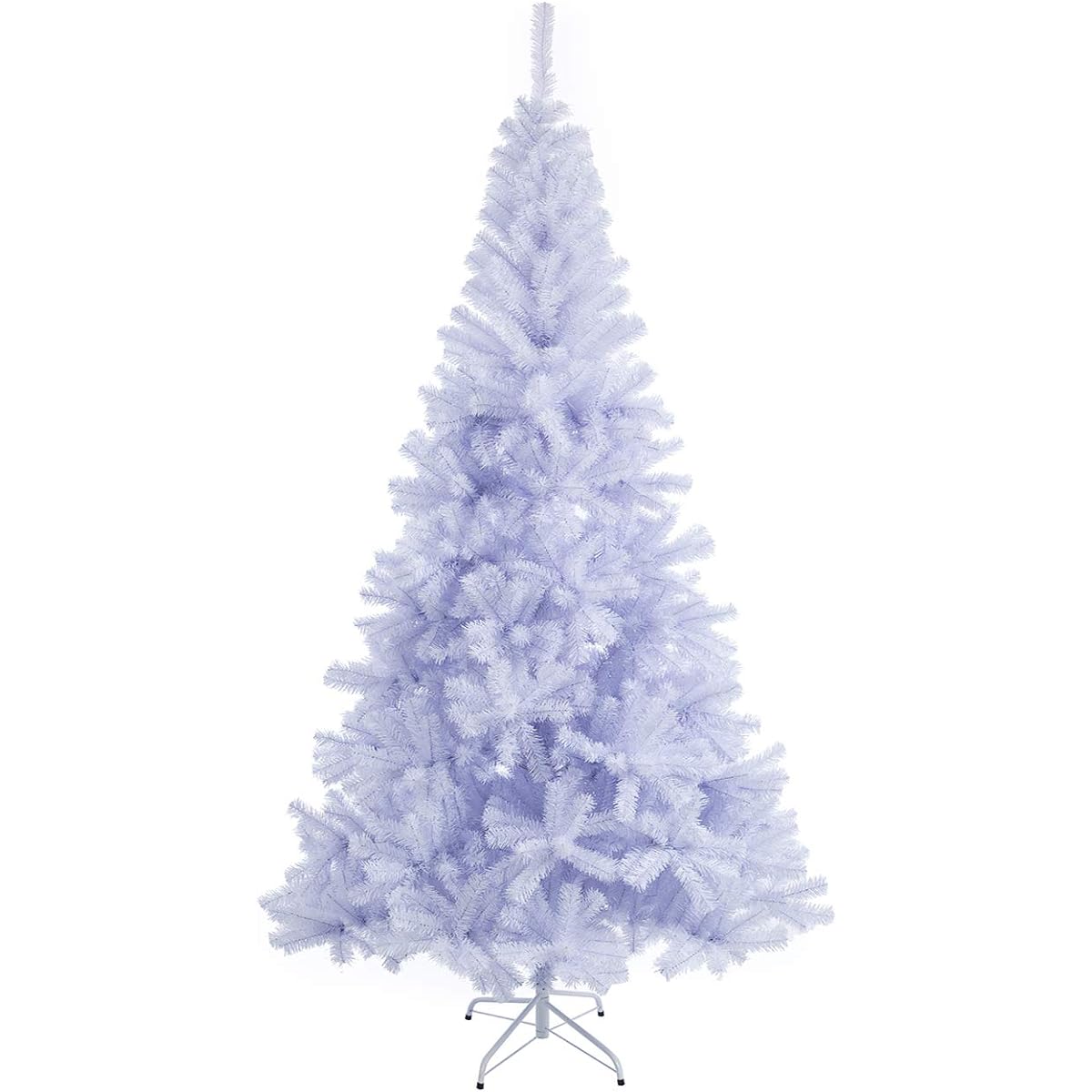 Sunnyglade 4ft Premium White Artificial Christmas Tree, 400 Chips, Full Tree, Easy Assembly with Christmas Tree Metal Stand for Indoor and Outdoor Use (4ft)