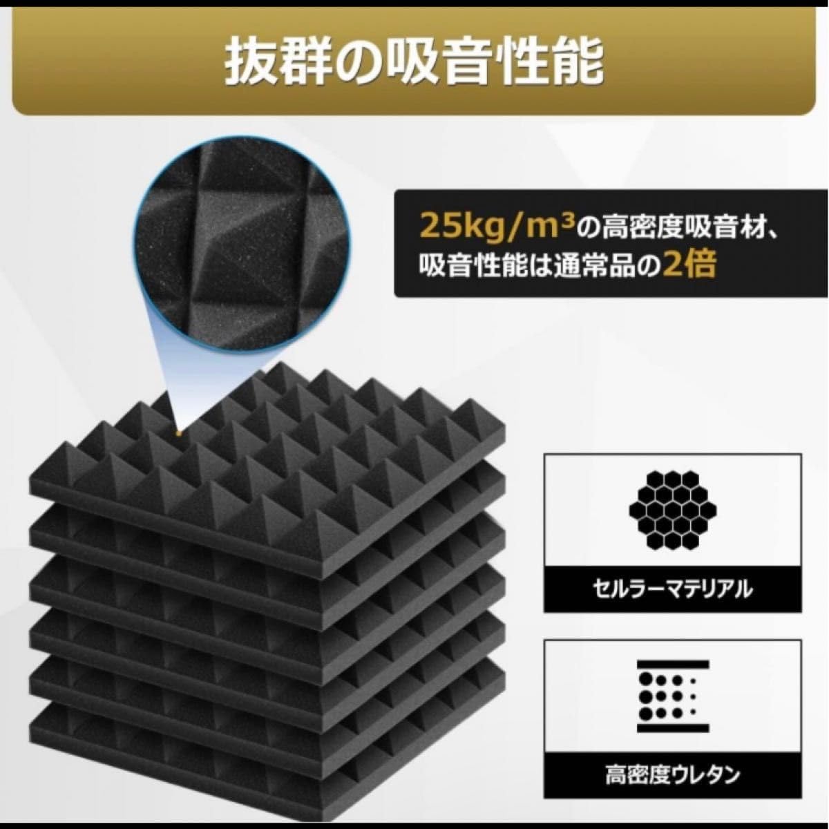Sound-absorbing material 36 pieces