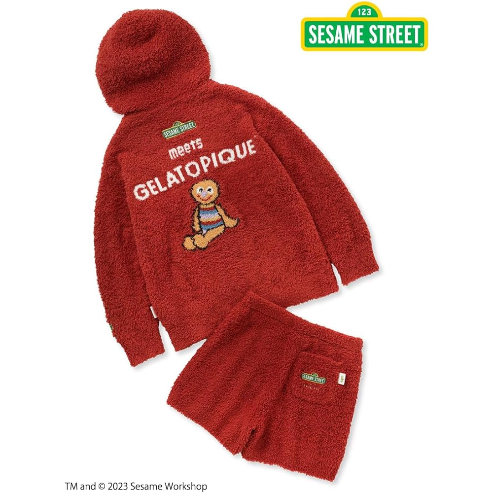 [Gelato Pique] SESAME STREET Elmo Parka & Shorts SET PWNT235005 Women's RED Free Size