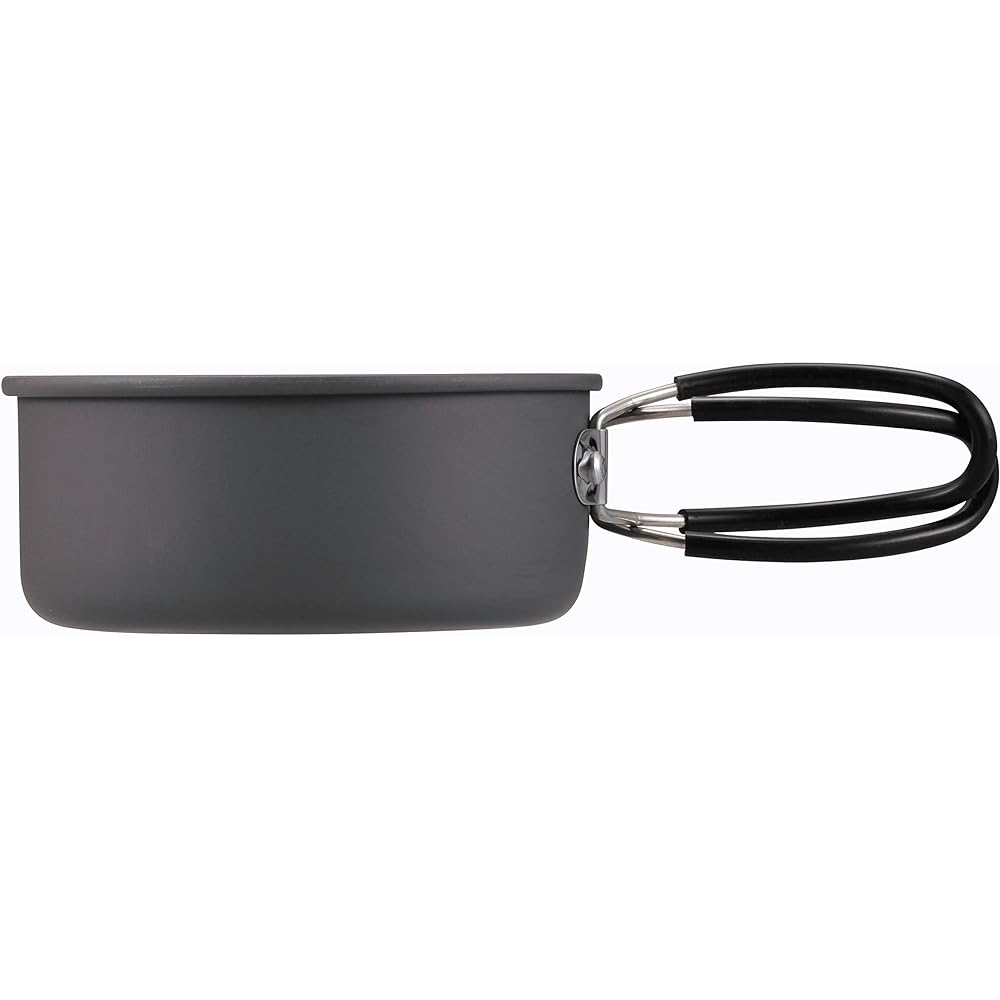 CAPTAIN STAG Outdoor Camping Cooker Cooker Set Aluminum Hard Anodized Solo Cooker Set with Storage Bag Trekker