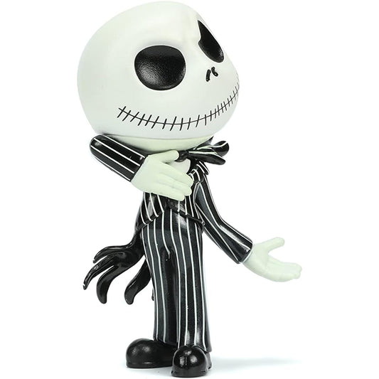 Jada Toys Disney The Nightmare Before Christmas 4" Jack Skellington Glow in the Dark Diecast Collectible Figure Toys for Kids and Adults