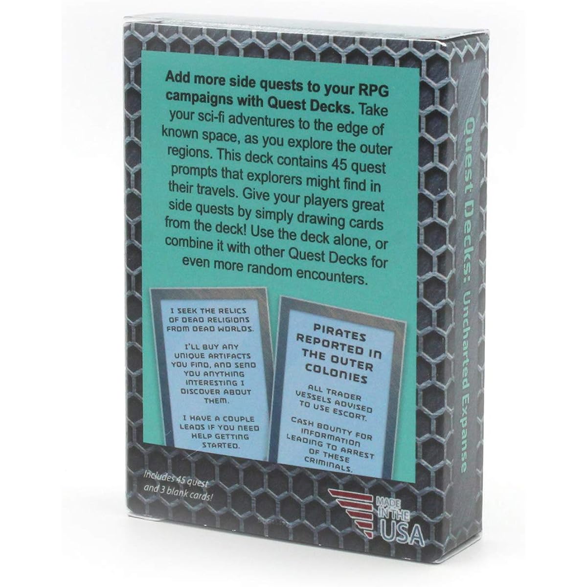 Dice Dungeons Quest Deck: Uncharted Expanse | Sci-Fi Space Exploration Role Playing Open-Ended Quest Prompt Cards