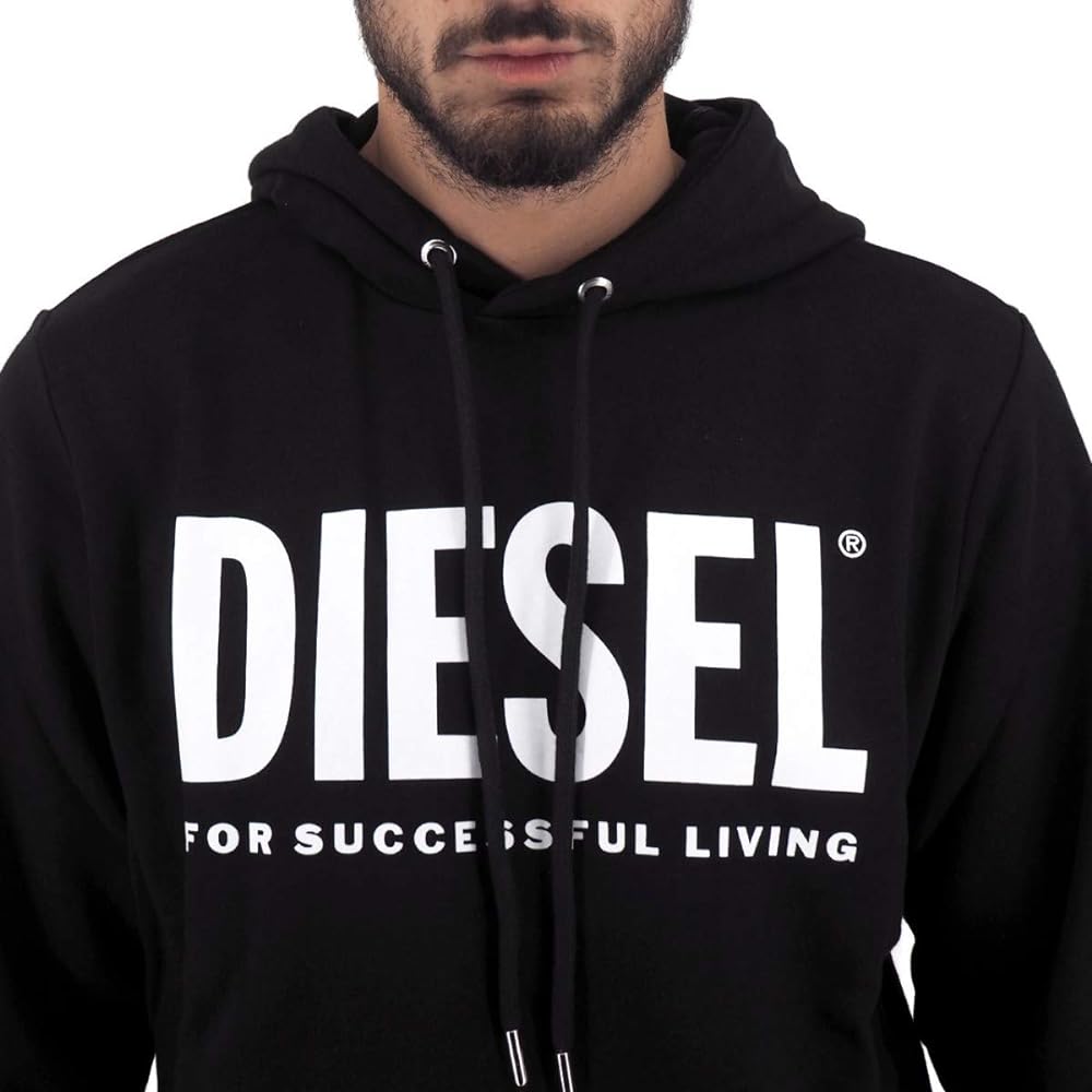 [Diesel] Men's Sweatshirt Hoodie Men's Sweatshirt Hoodie 00SAQJ0BAWT S Black 900
