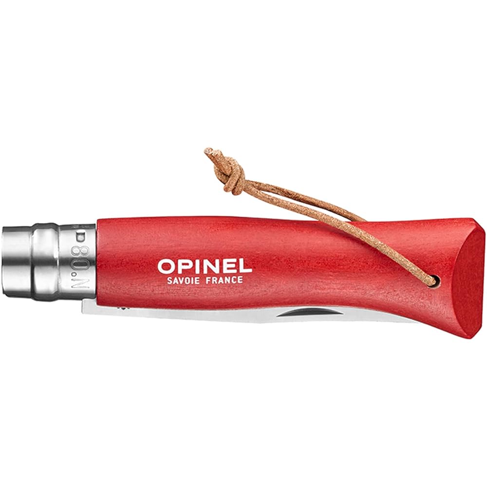 OPINEL Stainless Steel #8 with Leather Strap [Domestic regular product]