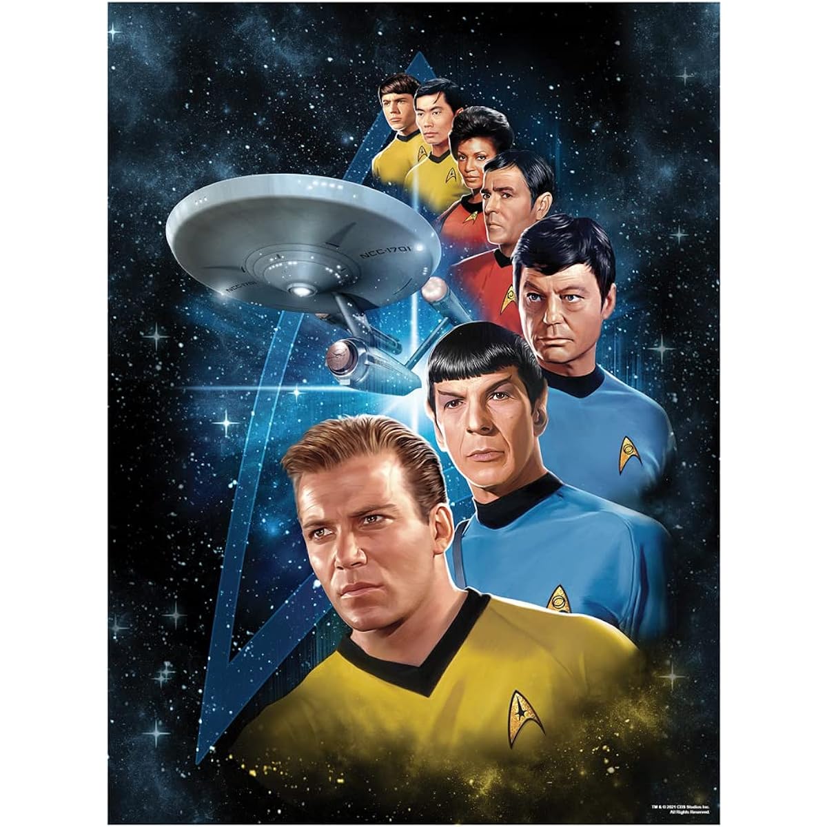 Star Trek Among The Stars 500 Piece Jigsaw Puzzle for Adults, 16"L x 21.5"W