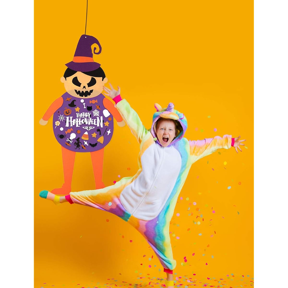 GTN Tech Halloween Craft Kit for Kids - Witch Hat Games Party Favors Gifts Hanging Indoor Outdoor Decorations