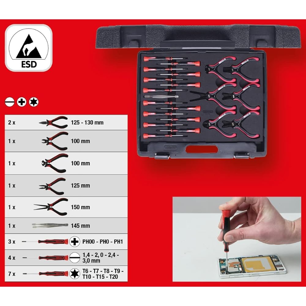 KS TOOLS Precision tool set 21 pcs 500.7190