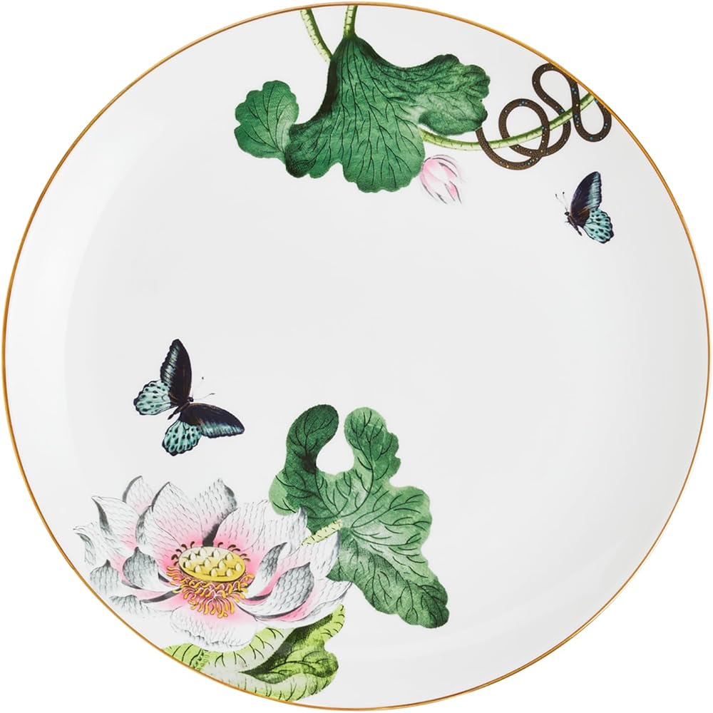 [Regular Imported Product] Wedgwood Wanderlust Water Lily Plate Dish 20cm Yellow 1061856