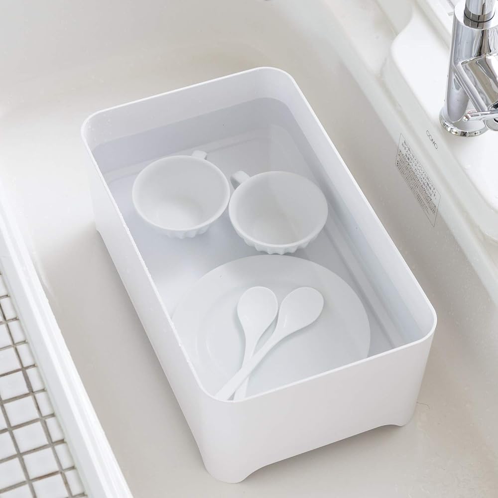 Margin (YOHAKU) Compact large capacity drainer set Blush pink MG-0395