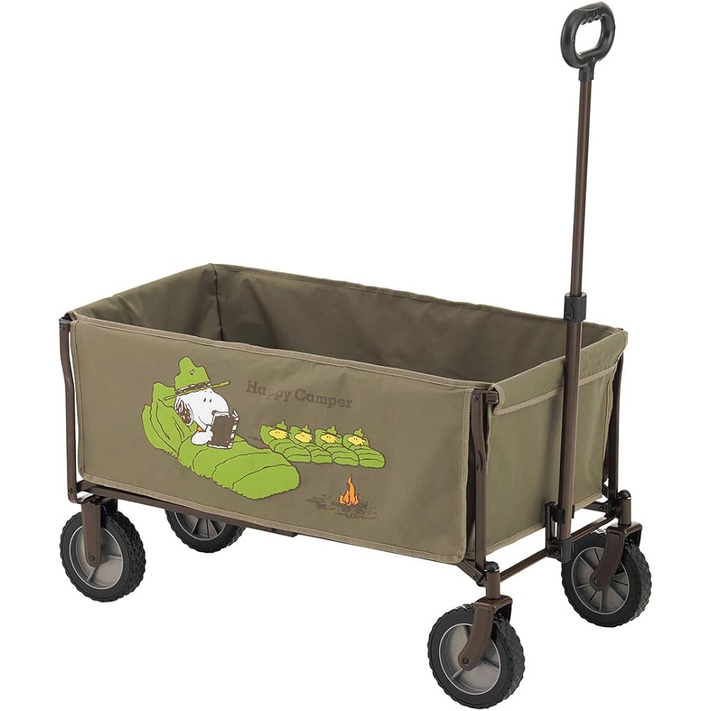 LOGOS SNOOPY (washable) carry cart 86001087 Khaki (approx.) Width 100 x Depth 51 x Height 56 cm