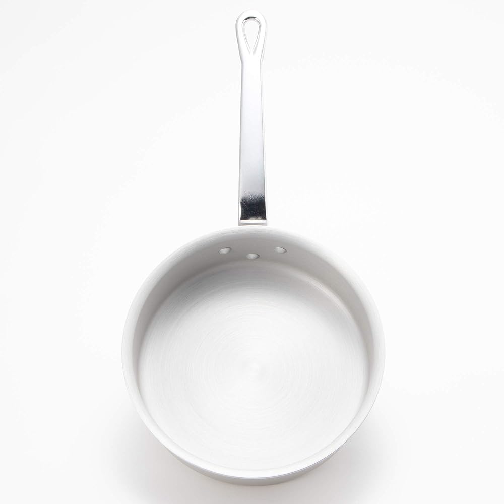Endo Shoji Commercial TKG Shallow One Hand Pot 24cm IH Compatible Aluminum AKTF703