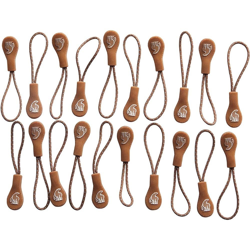 NORDISK Outdoor Tent Pull Tag Set of 20 Bear Drop Pullers 6 x 1cm [Genuine Japanese Product]