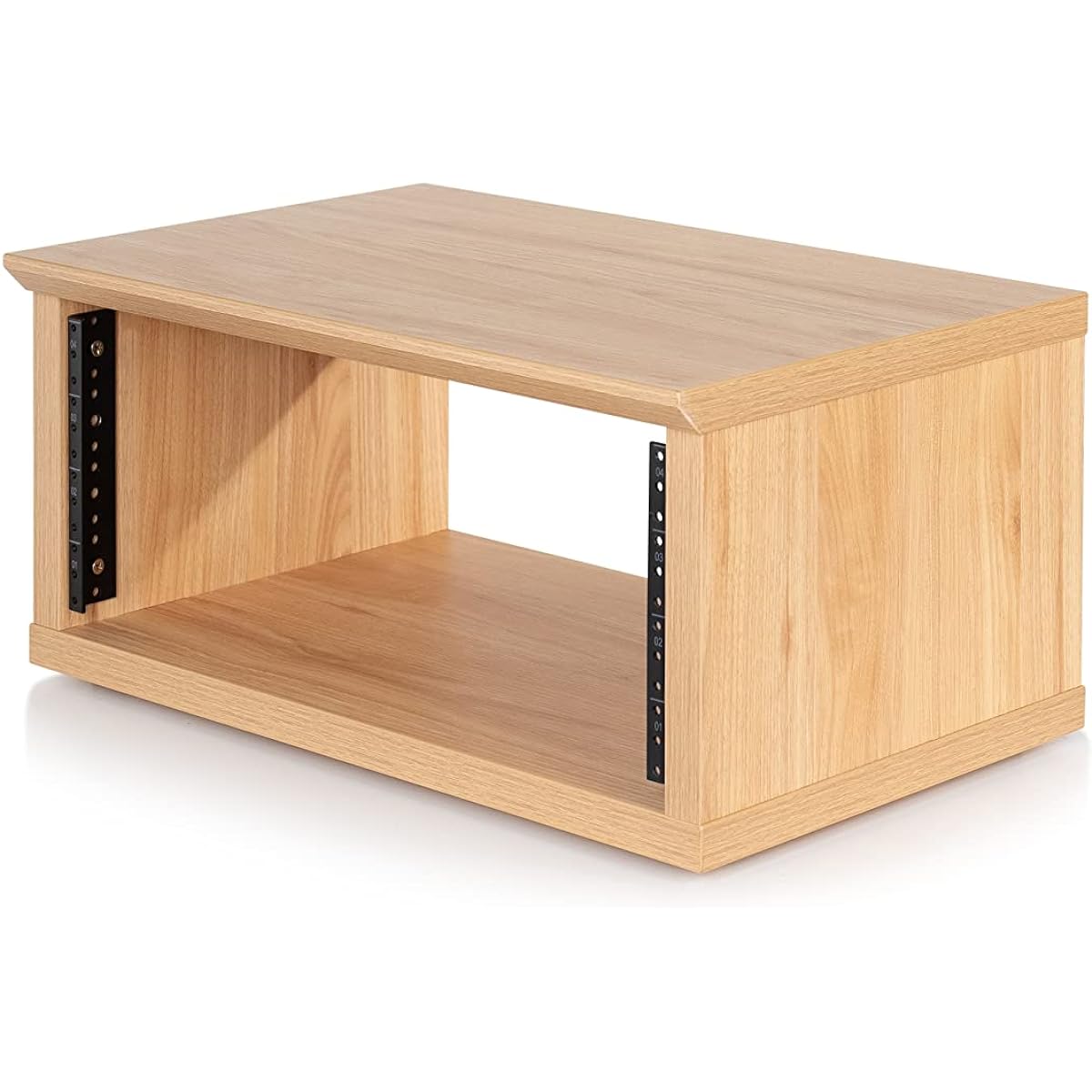 Gator Frameworks Elite Furniture Series 4U Wooden Desktop Studio Rack with Natural Maple Matte Finish (GFW-ELITERK-4U-MPL)