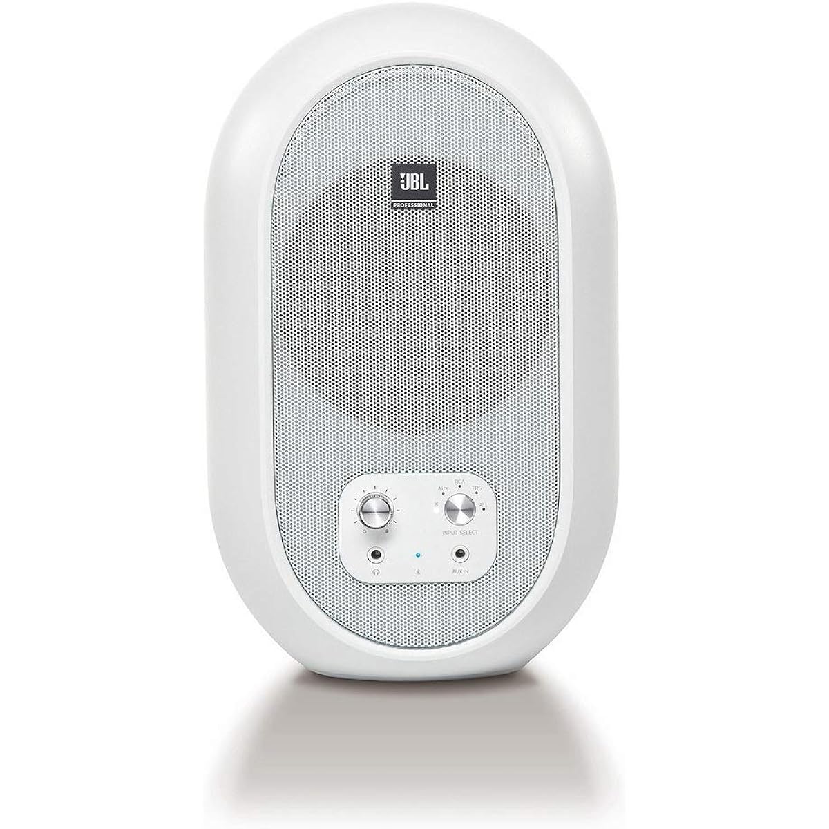JBL Professional 104-BTW-Y3 Powered 2Way Full Range Studio Monitor Speaker 3 Year Warranty Model Built-in Amplifier 30W + 30W High Output Compatible with Bluetooth 5.0 (White)