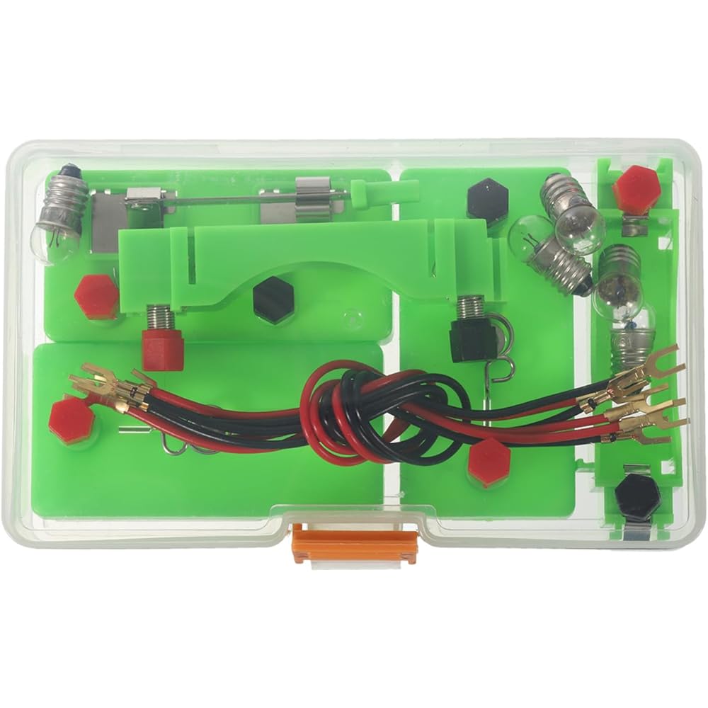 PATIKIL Physics Experiment Set 3 Pieces Physics Laboratory Electrical Kit Circuit Electrical Science Kit Series Parallel Circuit for Teaching Learning Teaching