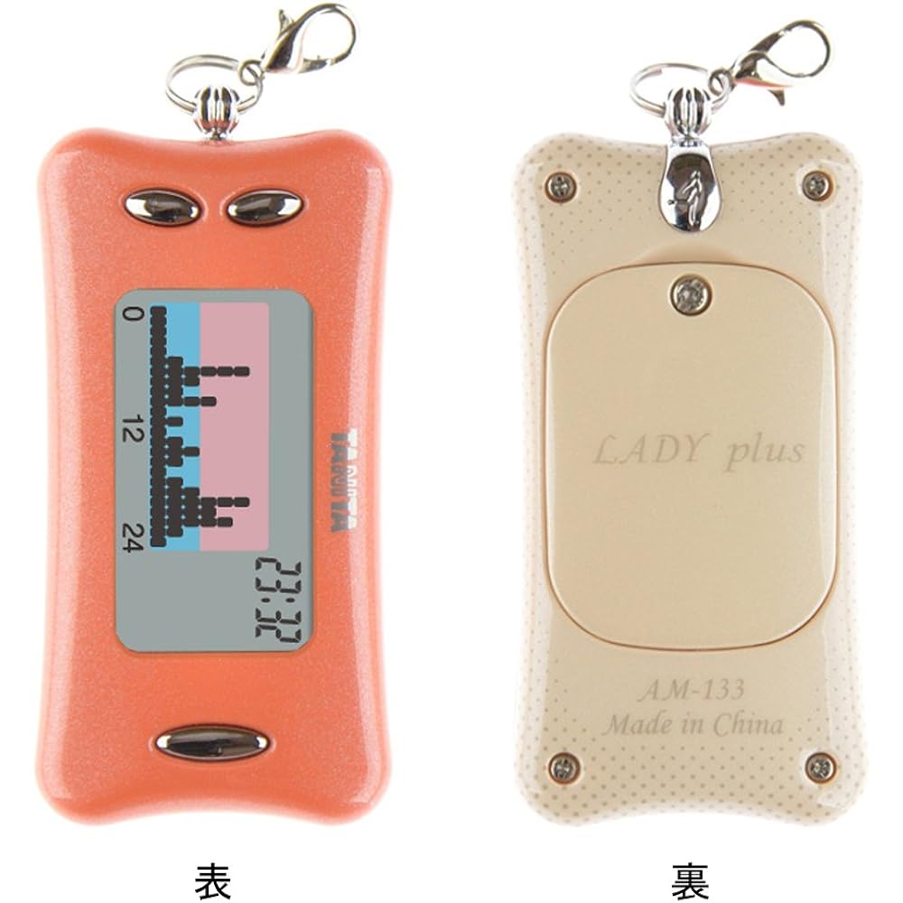 TANITA Activity Meter Calorhythm LADY plus Orange x Vanilla Pink AM-133-OR