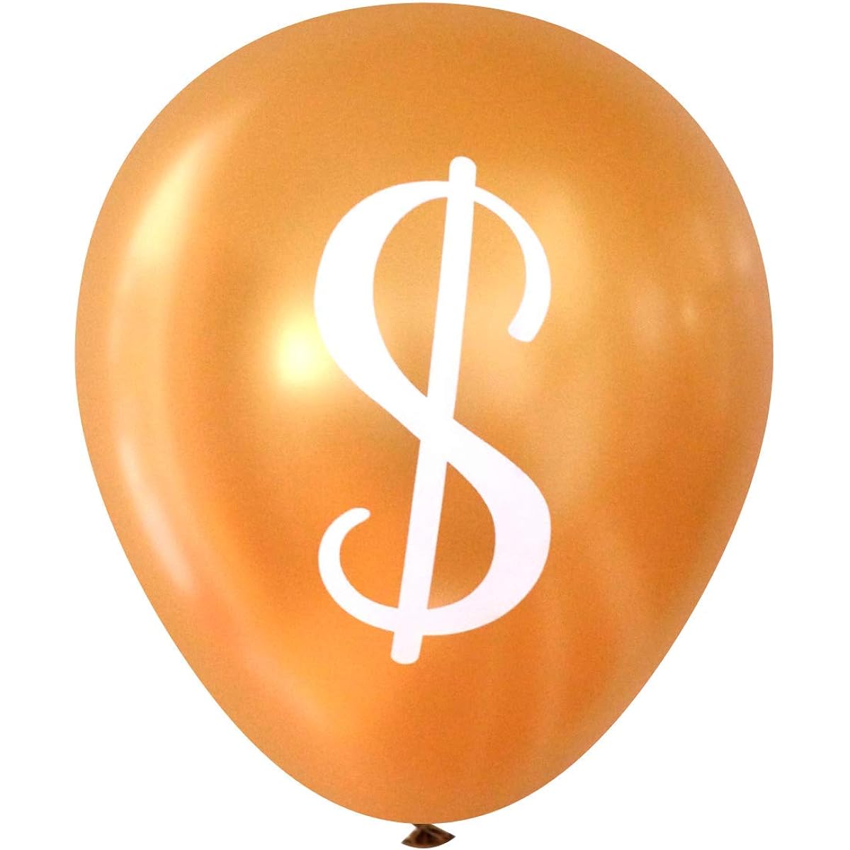 Nerdy Words Dollar Sign ($) Balloons Gold 16 pieces