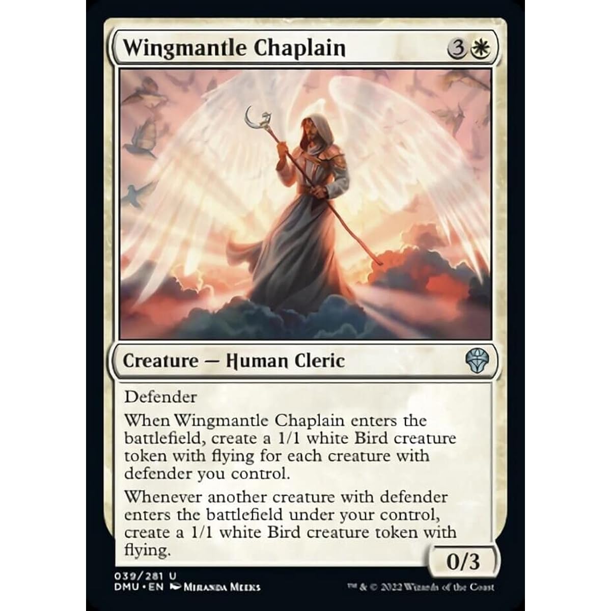 Magic: The Gathering - Wingmantle Chaplain (039) - Dominaria United