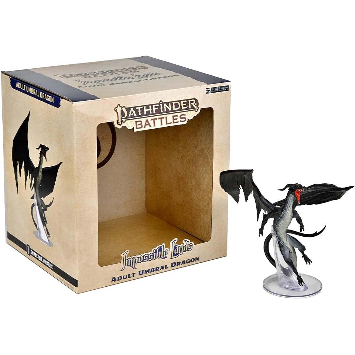 WizKids Pathfinder Battle: Impossible Lands Adult Umbral Dragon Box Figure Pre-painted RPG Miniature