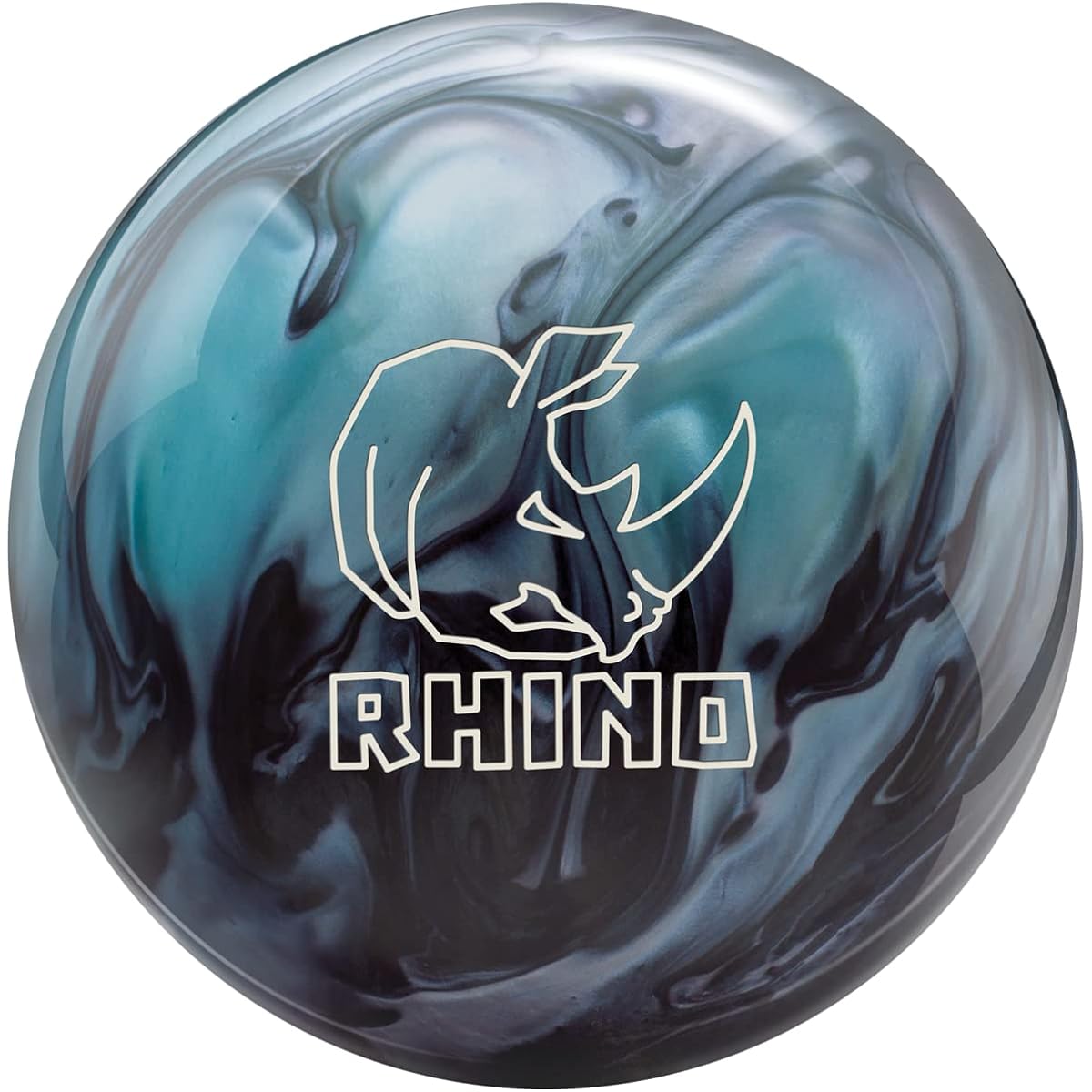 Brunswick Rhino Reactive Bowling Ball Metallic Blue/Black