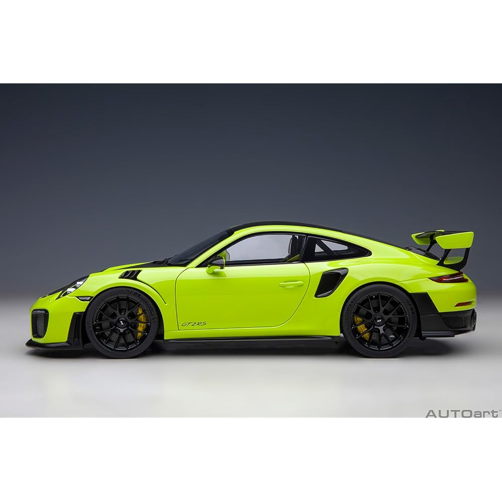 AUTOart 1/18 Porsche 911 (991.2) GT2 RS Weissach Package Light Green/Carbon Black Finished Product