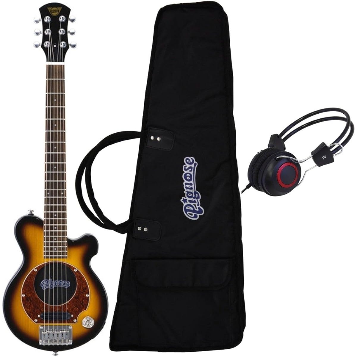 [With headphones] Pignose PGG-200 BS guitar with built-in amplifier