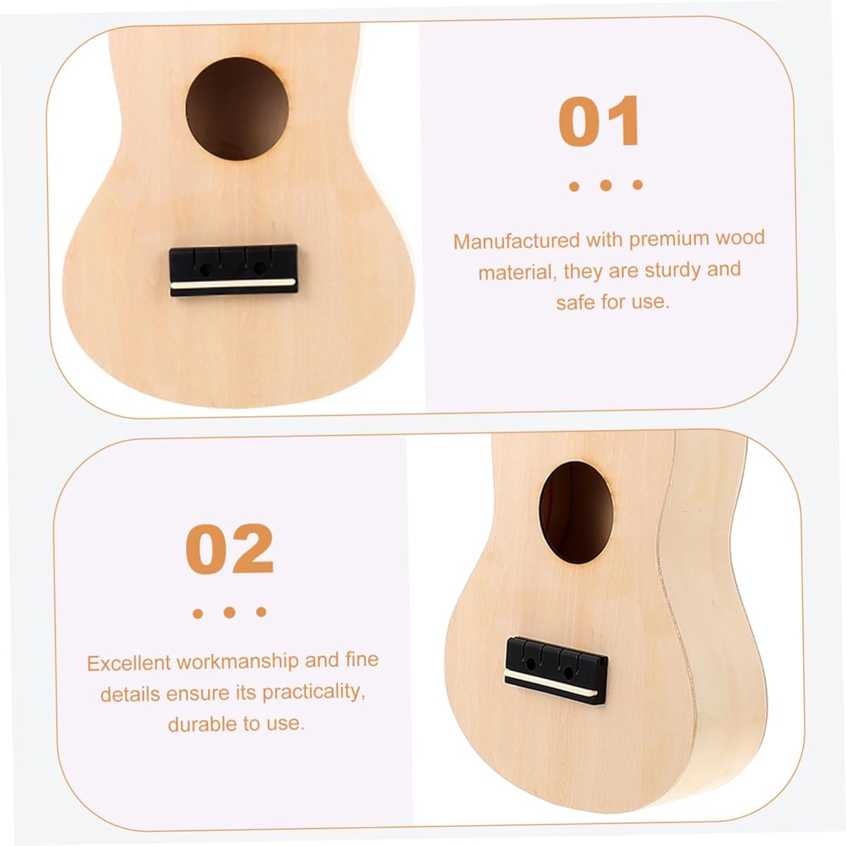 Vaguelly 4 Set DIY Guitar Paint Ukulele Kit DIY Ukulele DIY Ukulele Kit Your Kit Ukulele Kids Suit