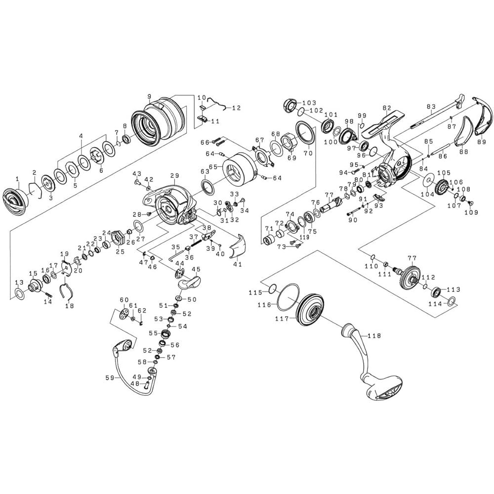 DAIWA Genuine Parts 22 Exist PC LT2500 Spool (2-12) Part Number: 9 Part Code: 128E96