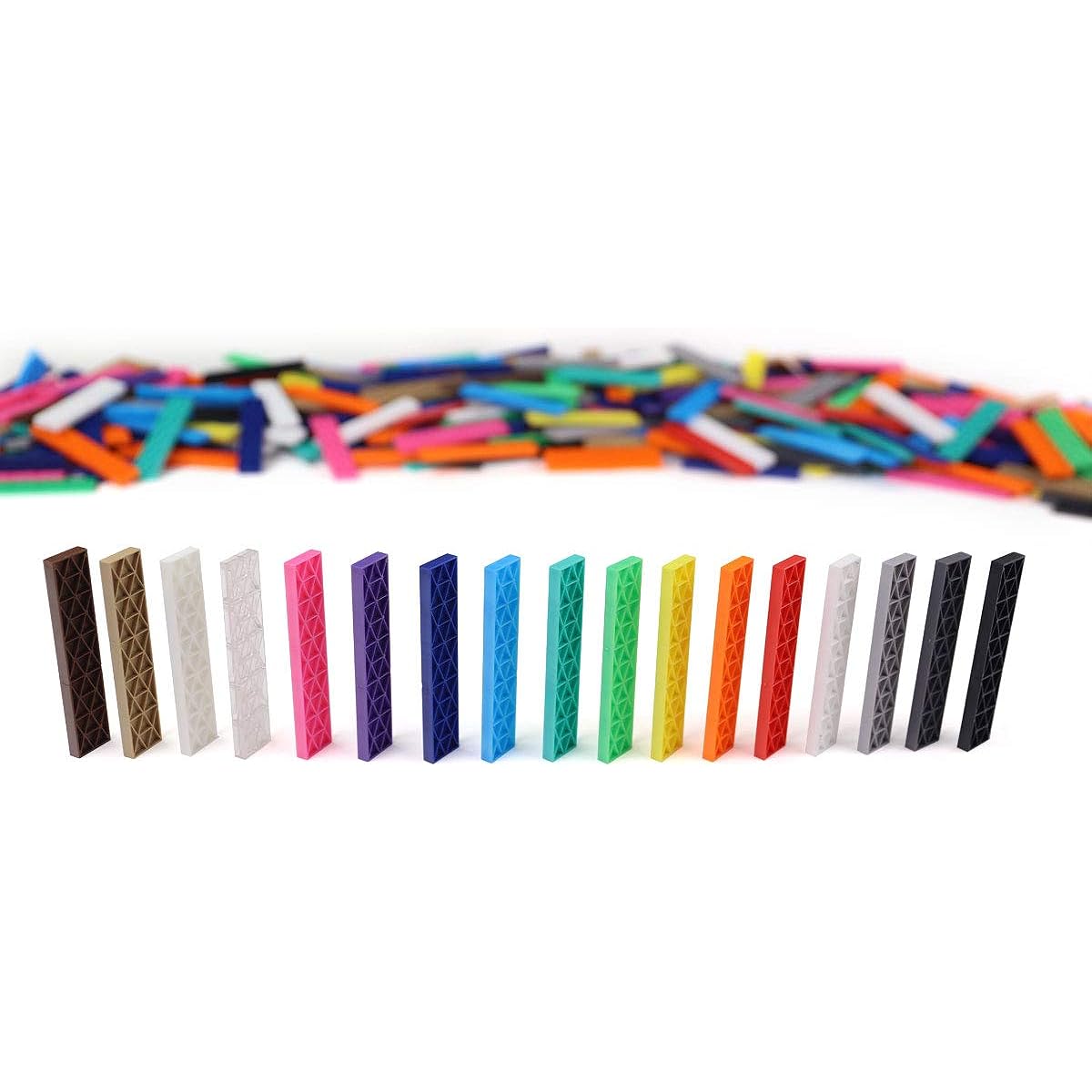 Bulk Dominoes Kinetic Dominoes Planks Stack Building Topping Chain Reaction Domino Set for Kids and Creators (1000 Pieces)