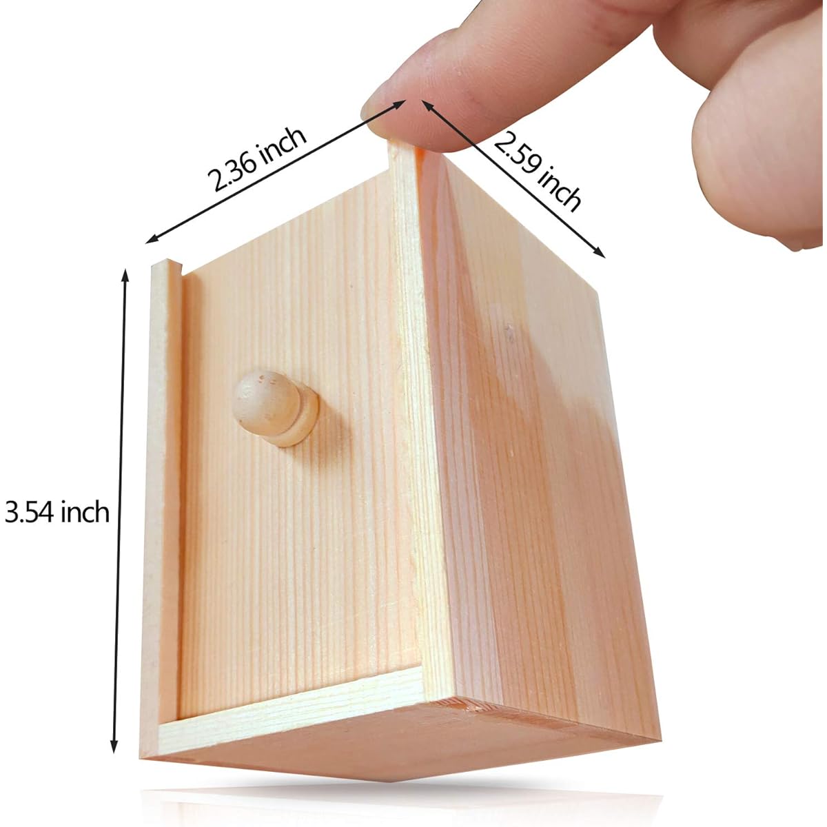 AHCAI Rubber Spider Prank Surprise Box, Handmade Wooden Surprise Box, Fun Practical Surprise Joke Box SpiderBox-single