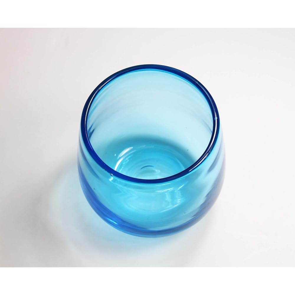 New [Commercial use set] Instagrammable Ryukyu style handmade barrel glass (large) water set of 6