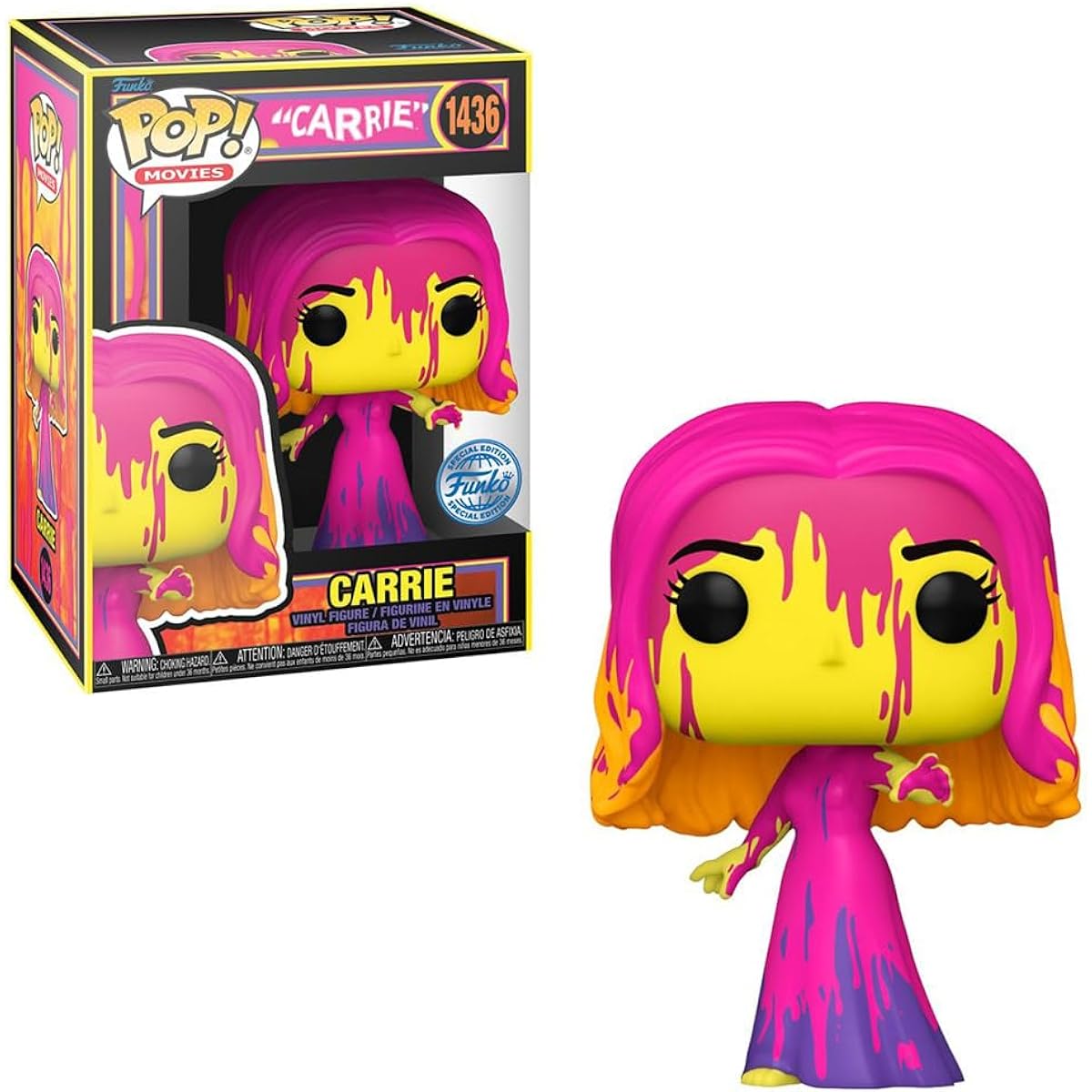 Funko Carrie Blacklight Pop! Vinyl Figure #1436 - Entertainment Earth Exclusive