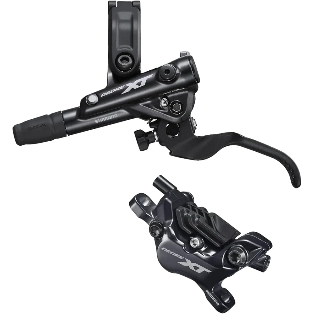 SHIMANO DEORE XT BL-M8100L/BR-M8120 Metal 1700mm Left Rear JKIT/Lever, Caliper, Hose, Oil Filling Set JKIT Oil filled, Hose connected to caliper side