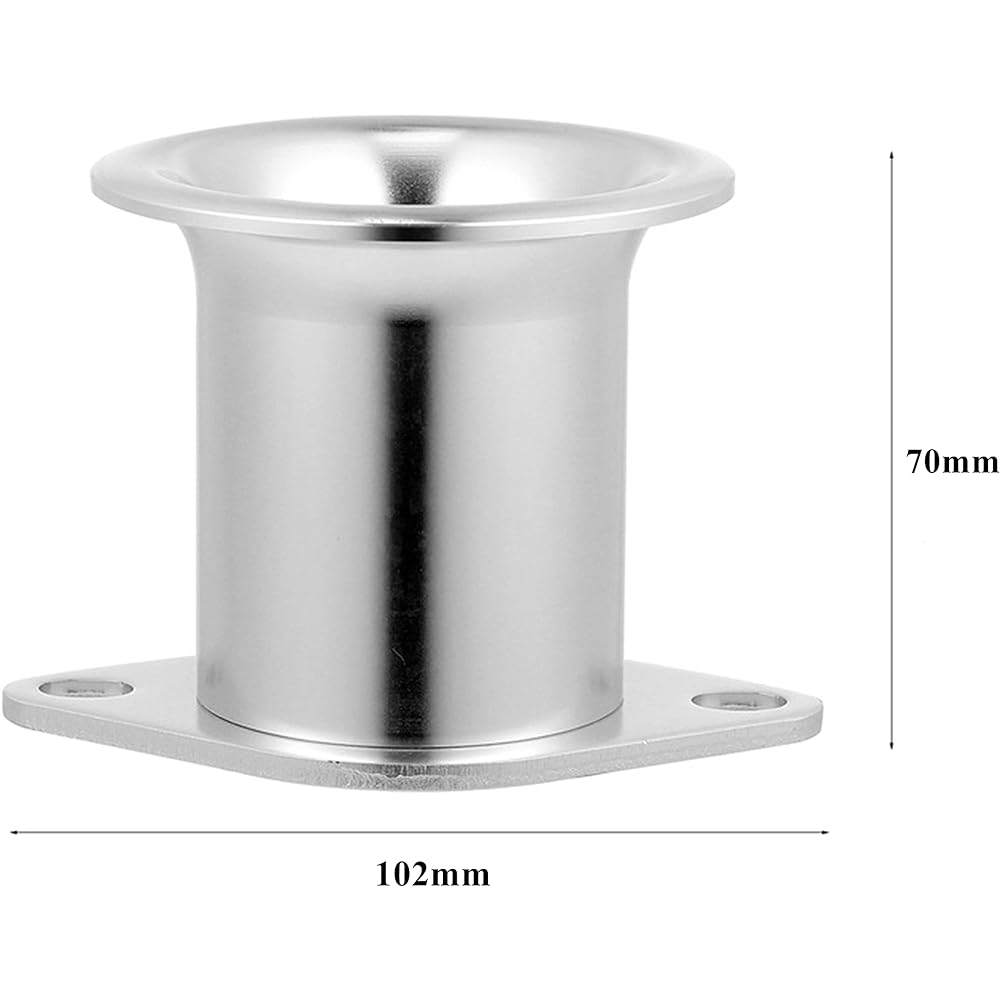 G-STOP Aluminum Air Funnel Φ44 75mm AE111 AE86 4AG Silver General Purpose Cab Solex Throttle (4)